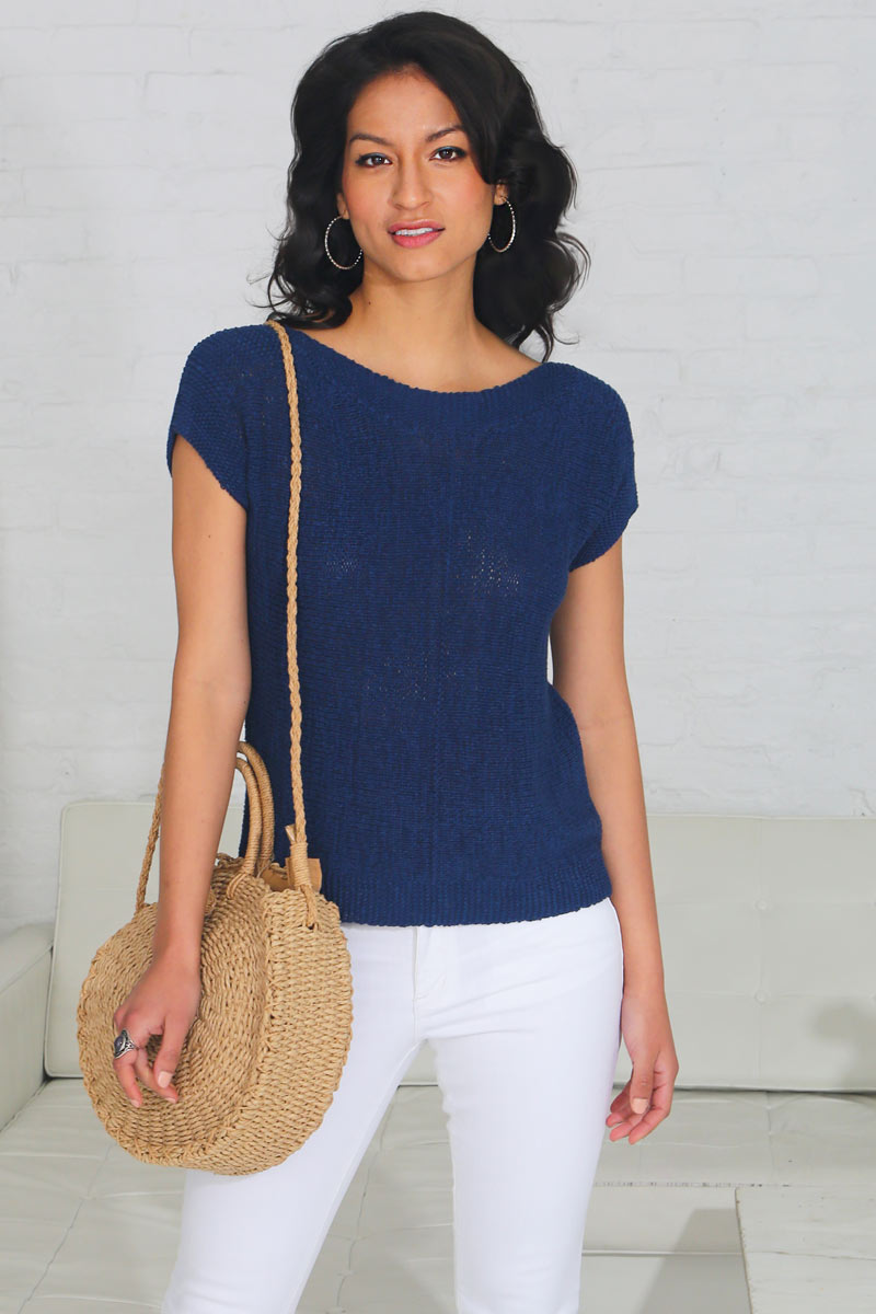 tape yarn sweater by CG